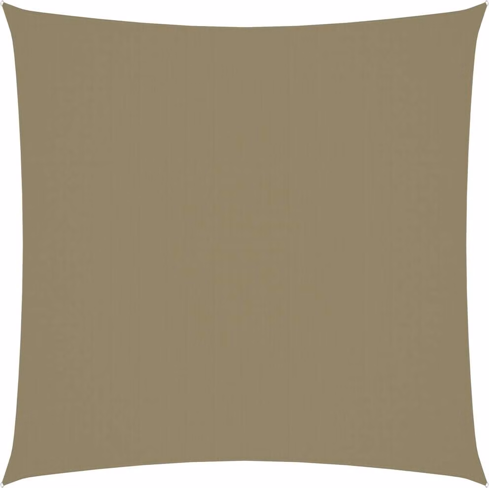 The Living Store Tenda da sole in tessuto Oxford, quadrata, 2,5x2,5 m, beige
