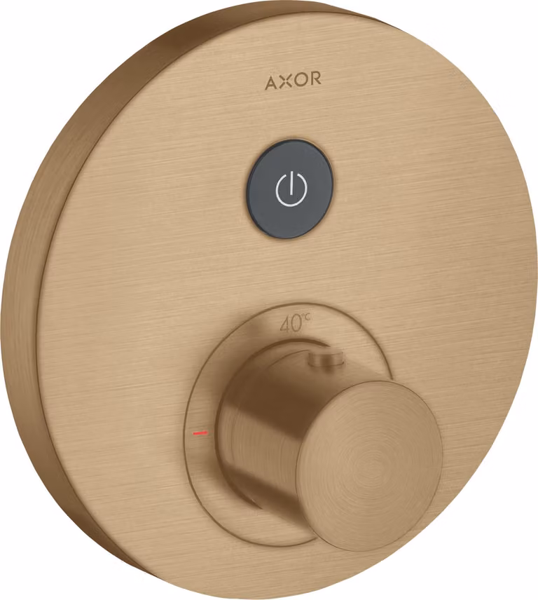 hansgrohe AXOR Starck ShowerSelect Thermostat rond à encastrer pour 1 consommateur, 36722140, 36722140