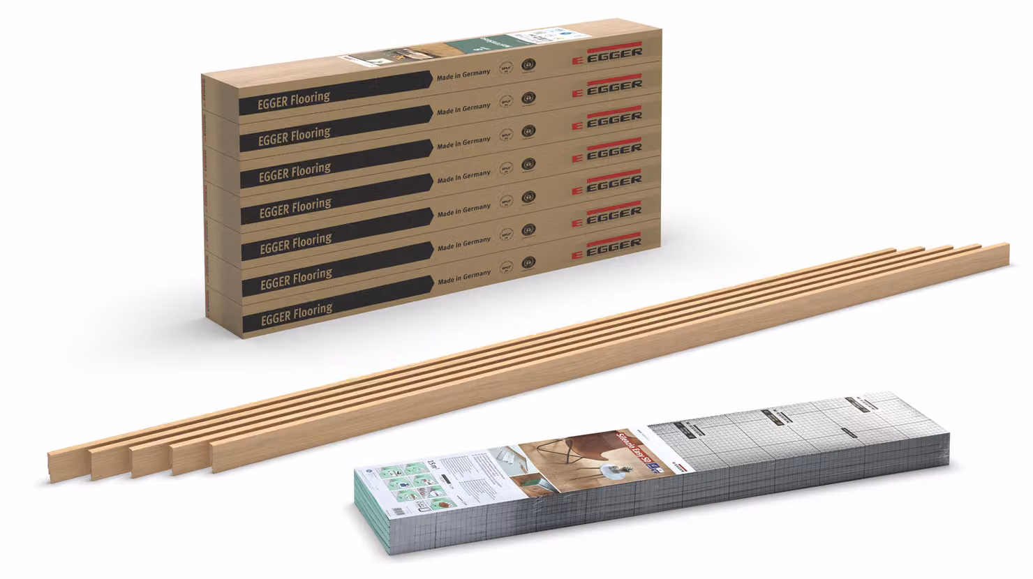 Set di pavimenti in laminato 8 mm NL2132 Baronia Rovere chiaro - 14 m²
