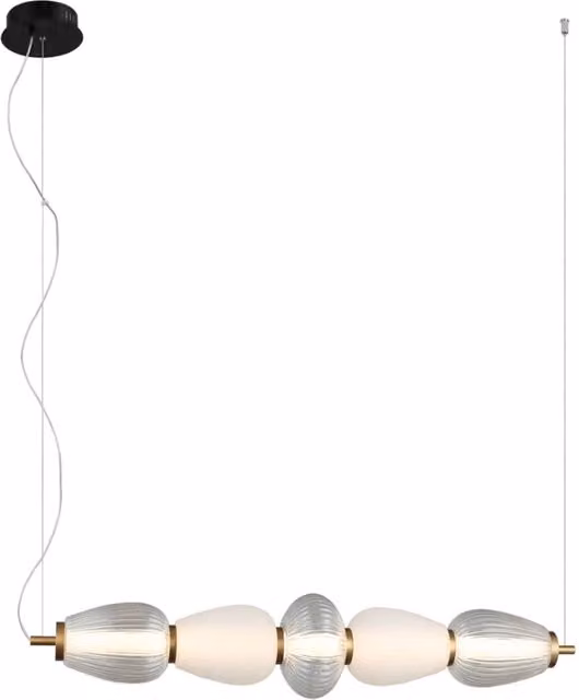 Lampada a sospensione Italux Gastel con barra in vetro LED 22W 3000K Warm White
