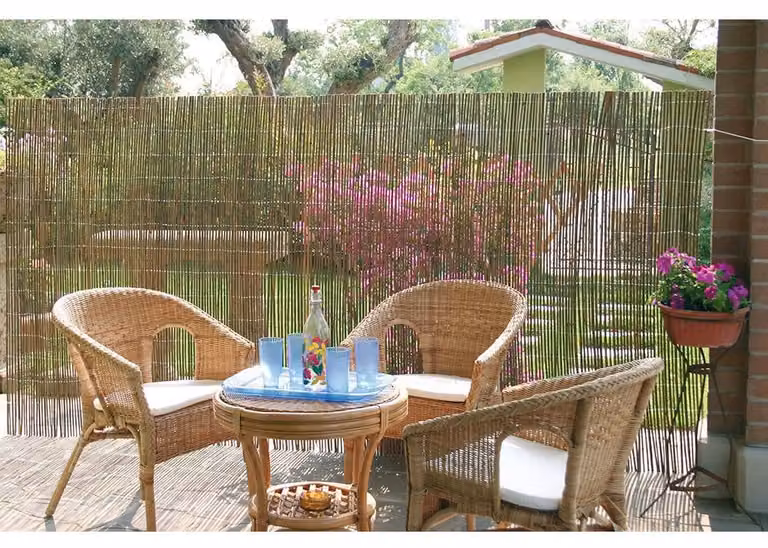 Arella privacy da Giardino in Bamboo 2x3m Rama Canes Naturale