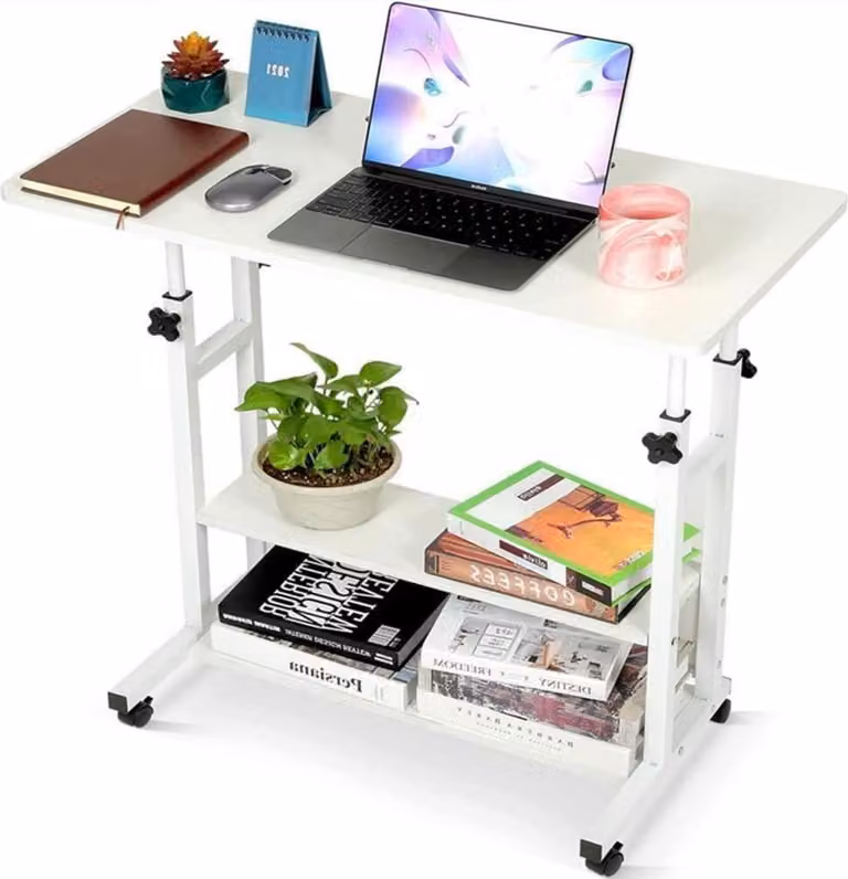 Scrivania mobile regolabile in altezza per studenti 80x40cm