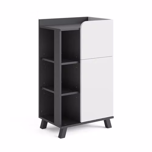 Vicco Mobile midi Karen, Antracite/bianco, 50 x 90 cm