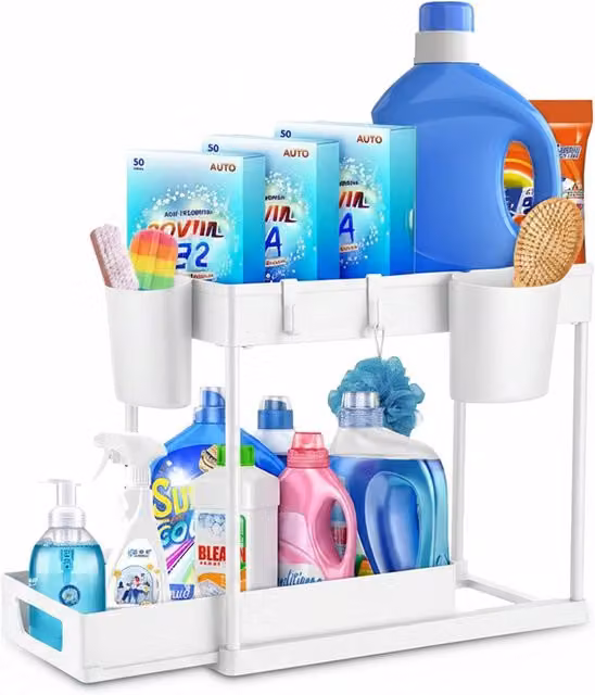 Organizer Multiuso Avilia Home con Ripiani e Accessori Inclusi, L: 40 cm, P: 21,5 cm, H: 37 cm