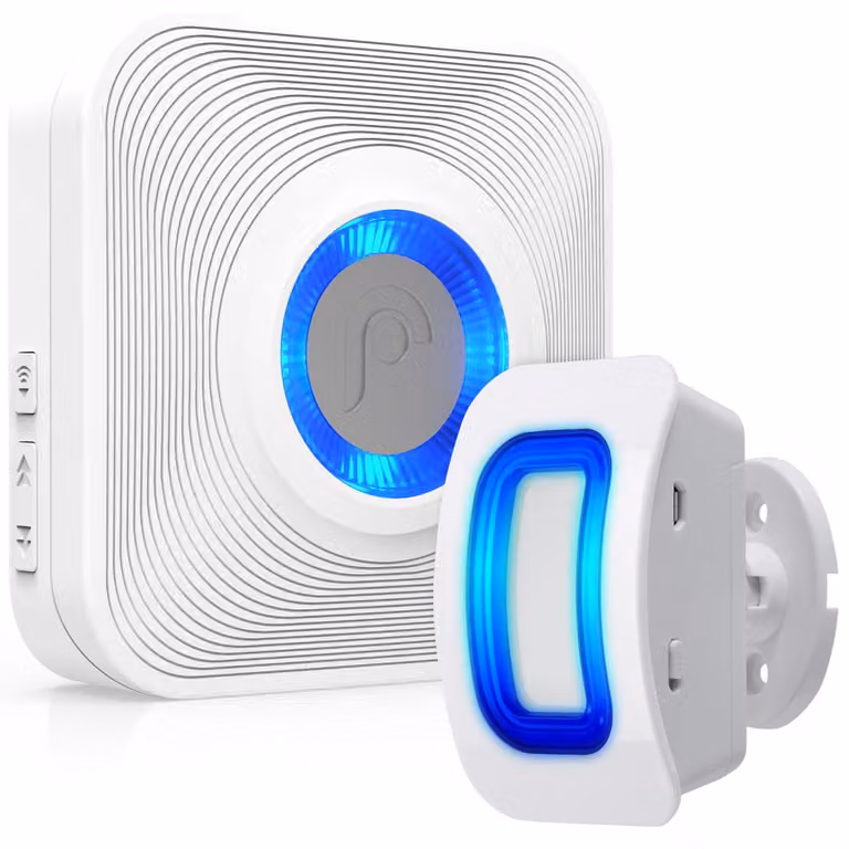 Sensore di movimento wireless – Alimentato a batteria – Montaggio a parete – Adatto per interni ed esterni