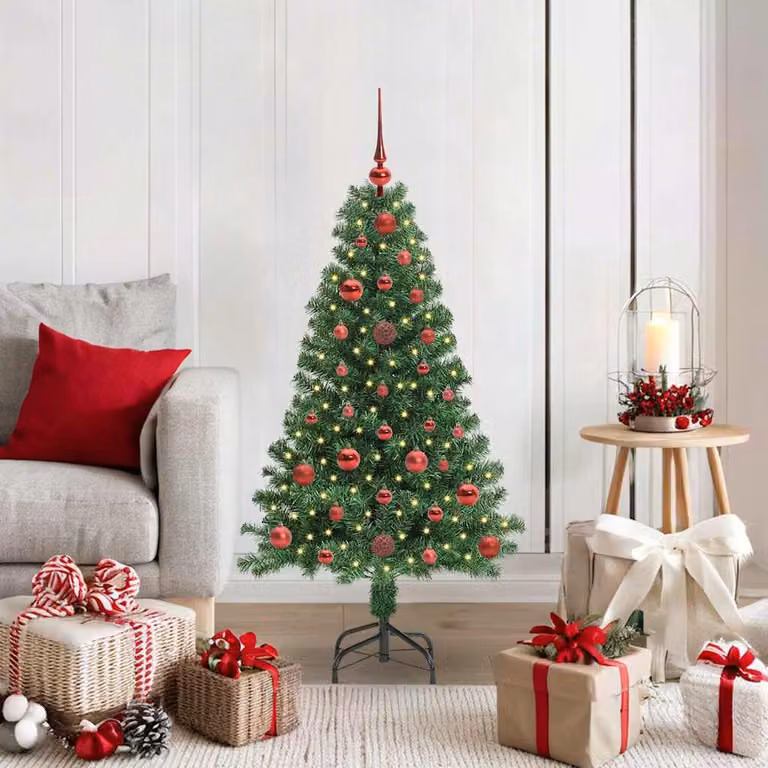 Maison Exclusive - Albero di Natale artificiale con 150 LED e supporto, verde, 120 cm
