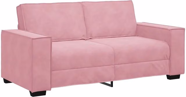 Divano | Divano da soggiorno | Sofa a 2 Posti Rosa 180x78x84 cm in Velluto