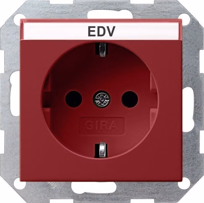 Gira 147402 SCHUKO Steckdose BSF Sistema 55 Rot