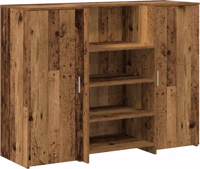 Banco Reception Legno Vecchio 135x50x103,5 cm Legno Multistrato