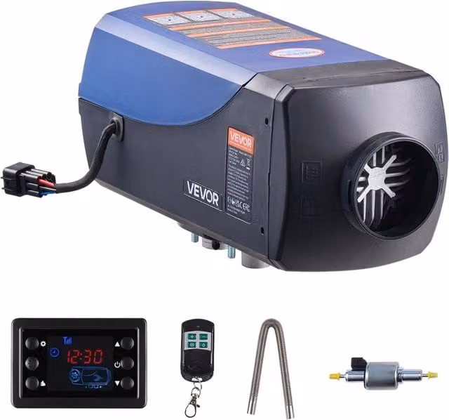 Riscaldatore d'aria diesel 12-24V 5-8KW XMZ-F-D6 con telecomando schermo LCD serbatoio 10 L portatile per officina e camper