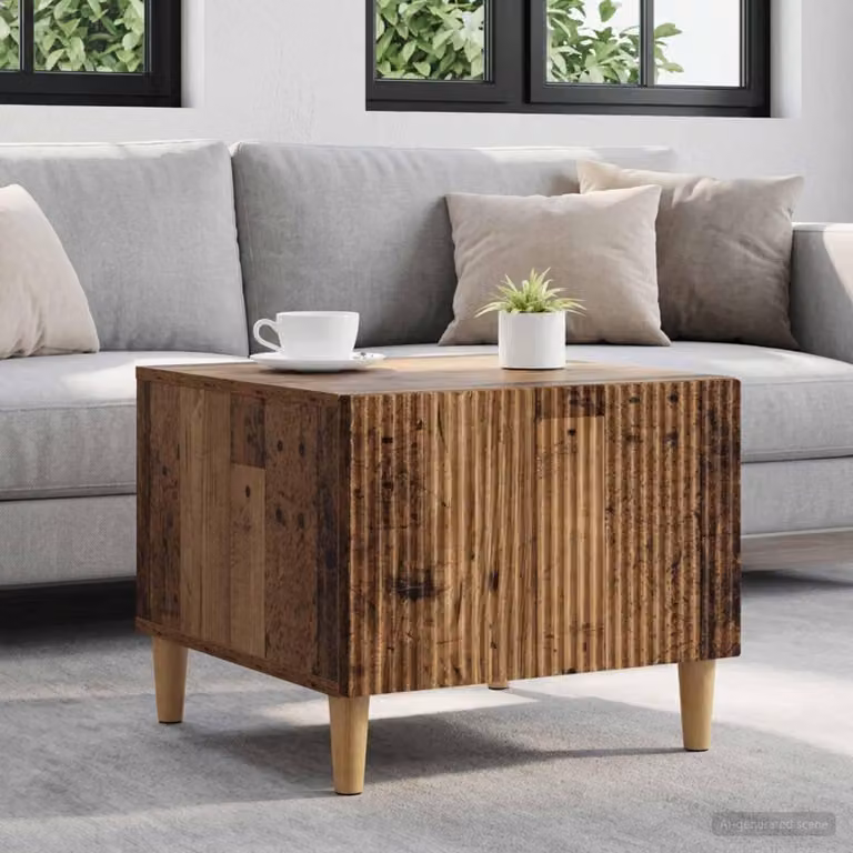 Maison Exclusive - Tavolino con cassetti in legno di recupero 49 x 50 x 40 cm, materiale a base di legno