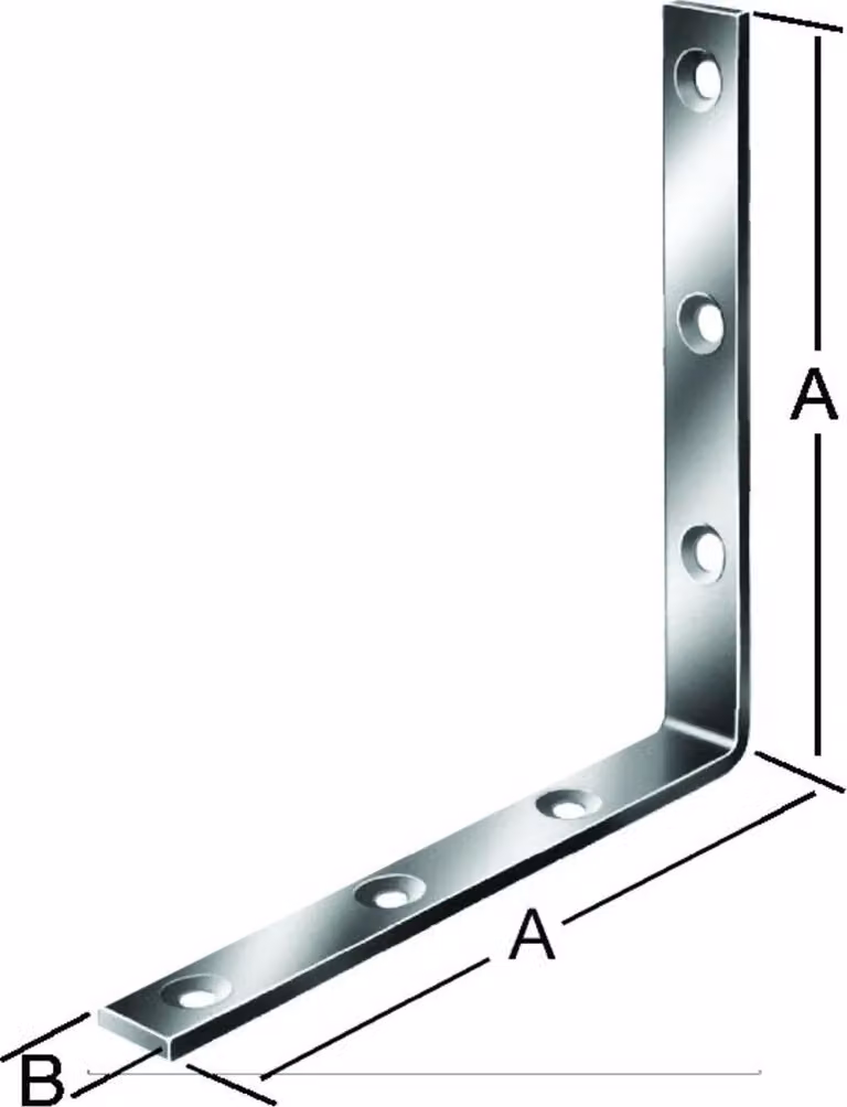 Angolo forte VORMANN 60x60x20x3mm acciaio, zincato