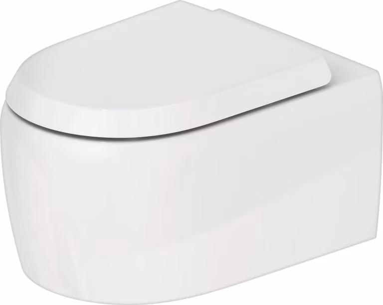 WC suspendu Duravit Collection One, chasse d'eau basse, 385x570x360mm, sortie : horizontale, rimless, 2556090000, 2556090000