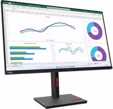 Monitor Lenovo ThinkVision T32h-30 da 31,5 pollici, Pannello IPS QHD 2K 2560x1440, 60Hz, Nero Raven Black 63D3GAT1EU
