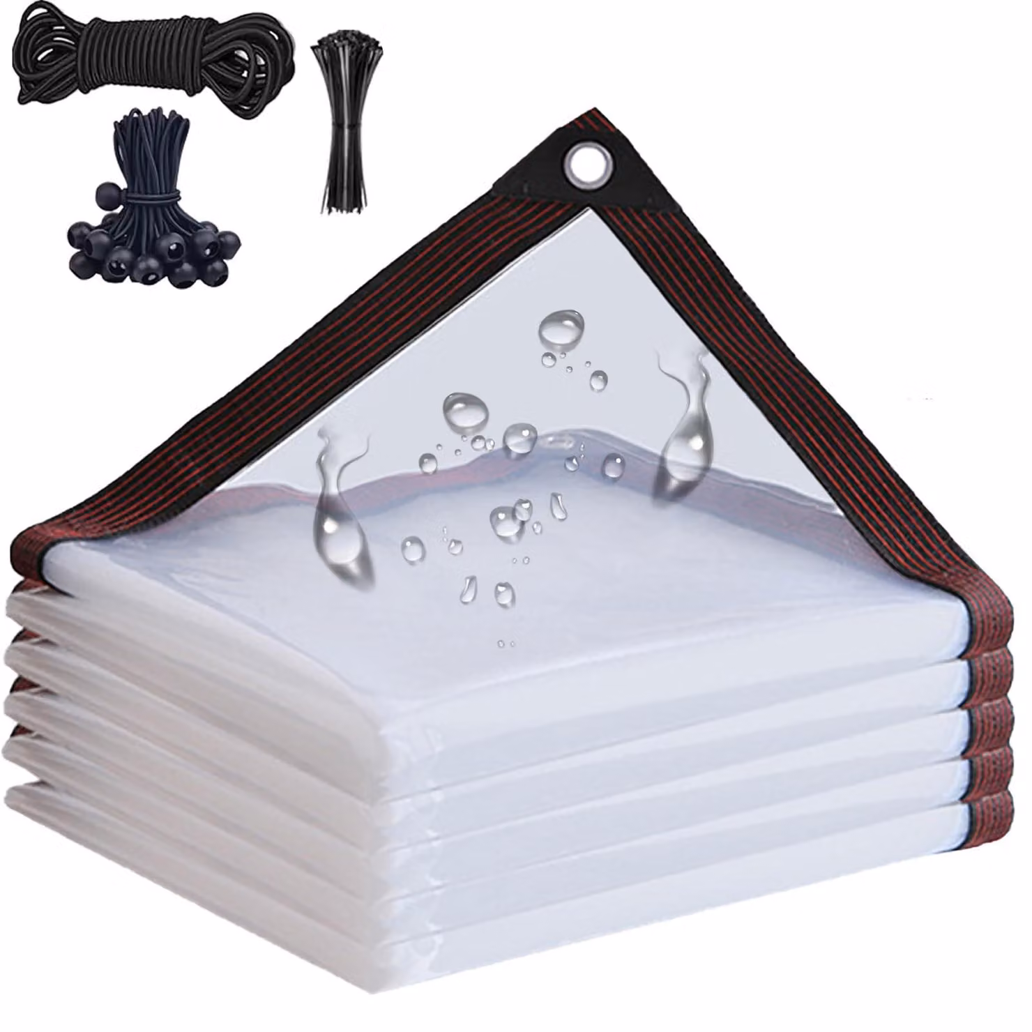 Telo impermeabile con occhielli, dimensioni 2x2,5 metri