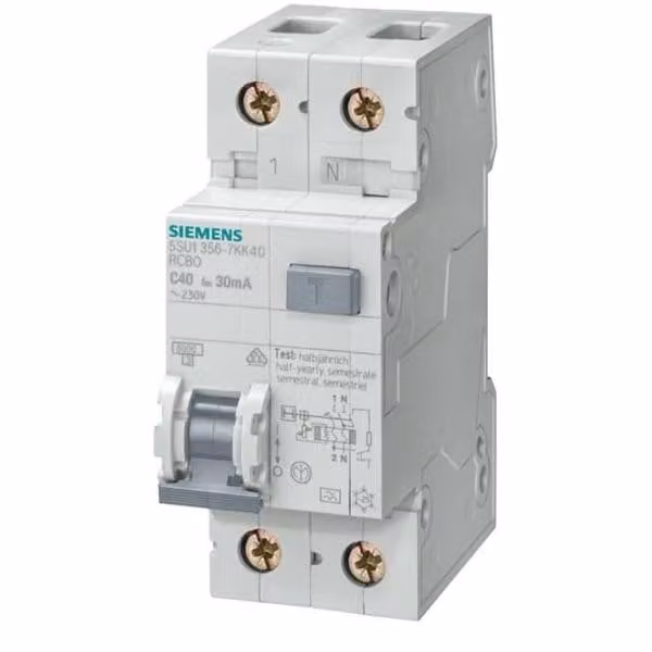Siemens RCD 1 polo+N B20 A 0,03 (5SU1356-6KK20)