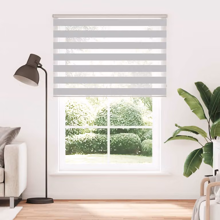 vidaXL Tenda a Rullo Zebra Larghezza Tessuto 150,9 cm Poliestere