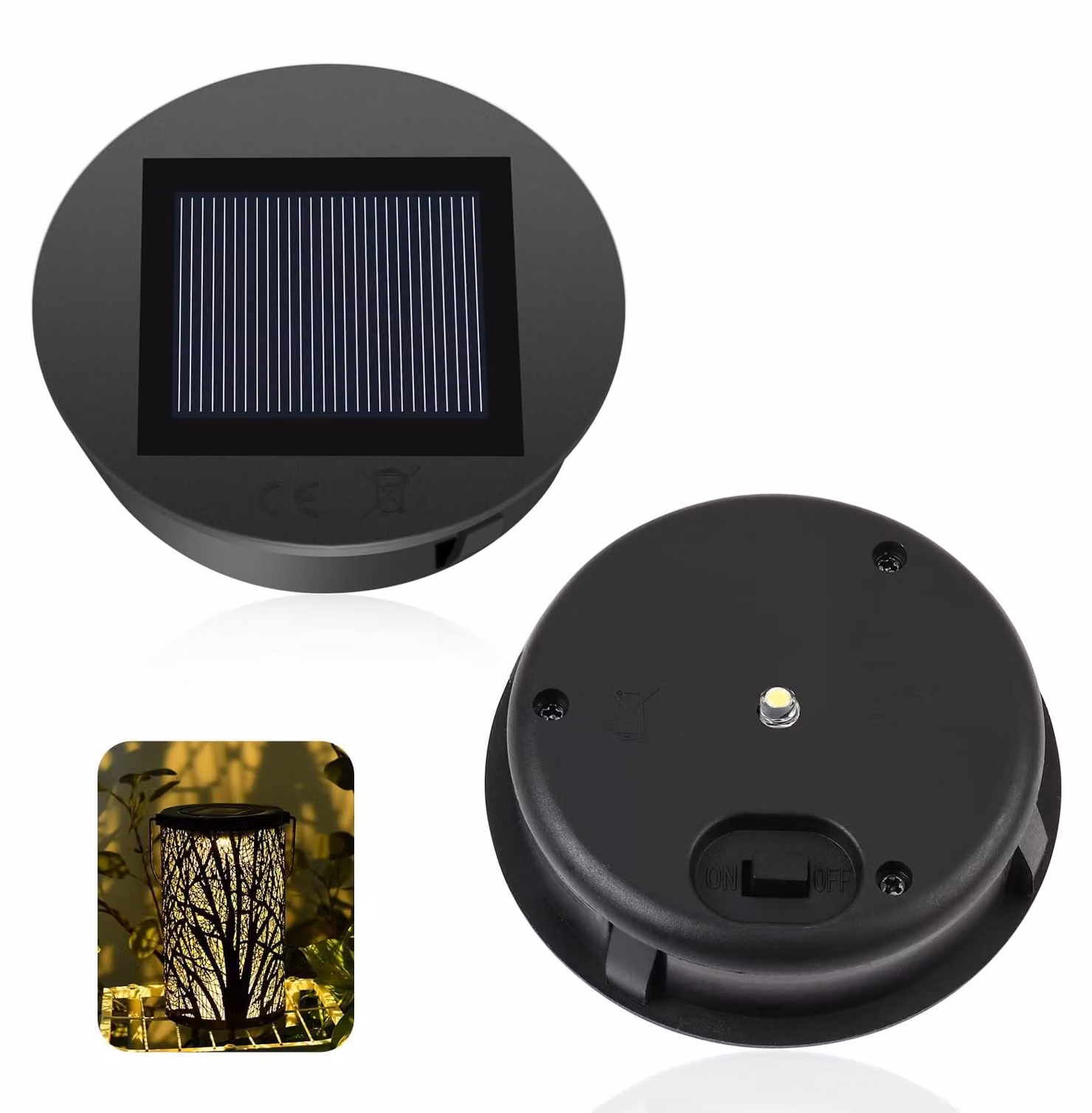 Componenti per impianti solari con lampade a LED