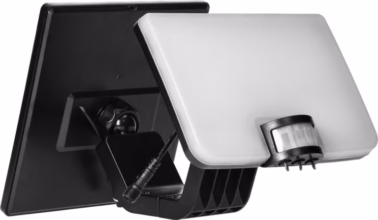 ADVITI | Faro Solare LED 10W - Nero - Con Sensore Di Movimento - Impermeabile IP54 - Energoefficiente