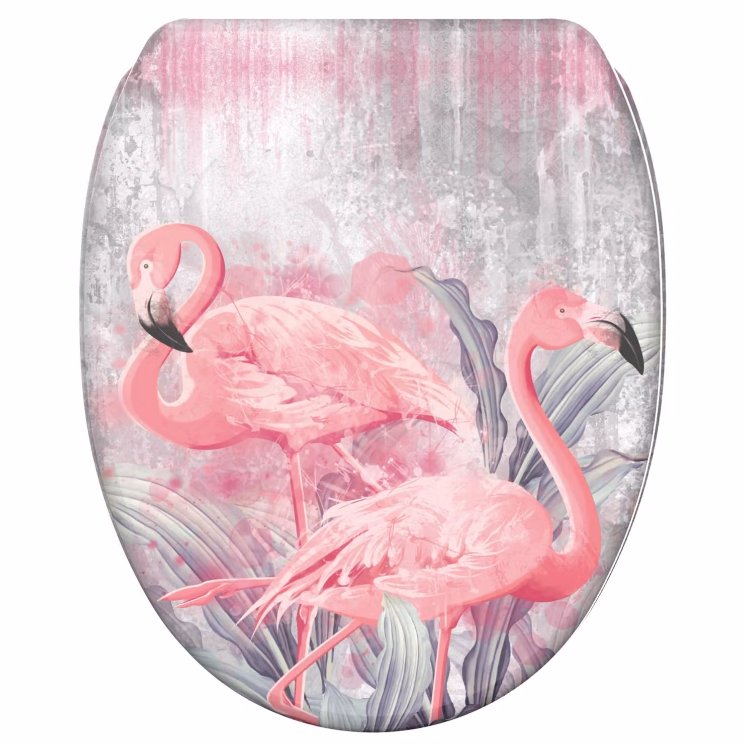 SANILO® Sedile per WC con sistema di chiusura rallentata e sistema di fissaggio rapido, modello Flamingo. Sedile per WC direttamente dal produttore. Sedile per WC, copriwater