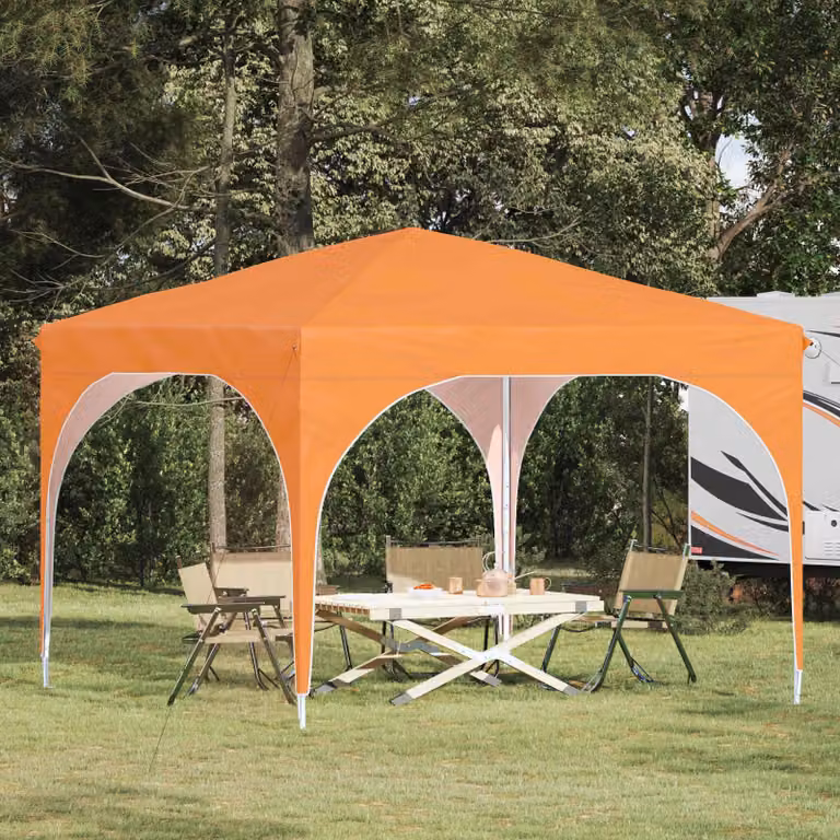 Maison Exclusive - Tenda pop-up per feste, dimensioni 290 x 290 x 245 cm, colore arancione