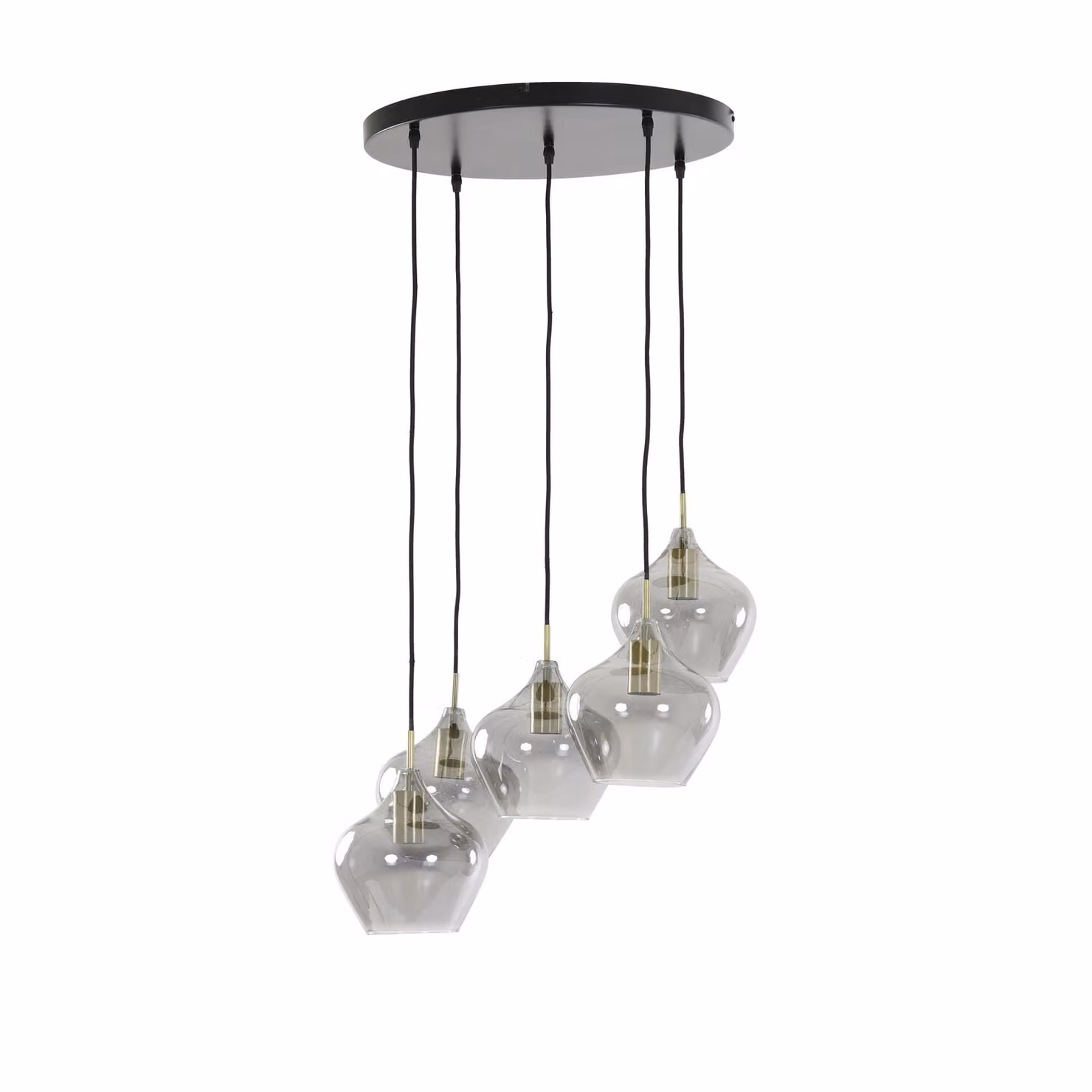 Lampada a sospensione - bronzo - RAKEL - vetro - lampada di design - E27 - 2948927 - Light & Living