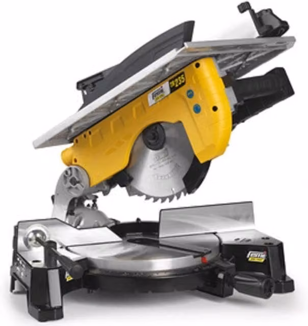 Troncatrice per legno Femi TR235 da banco, colore giallo, potenza 1800 W