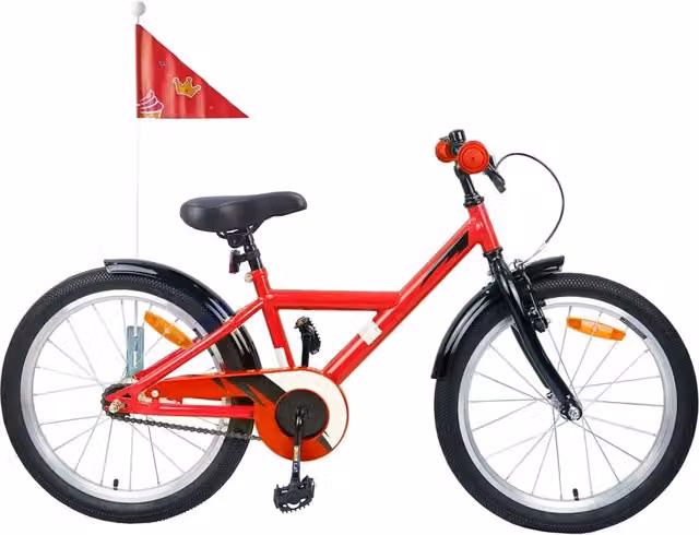 Bicicletta per bambini vidaXL da 20 pollici in metallo colore rosso