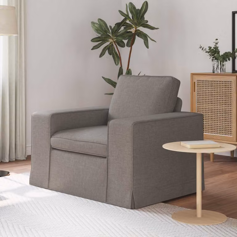 Divano moderno vidaXL Talpa in tessuto con struttura in metallo, L: 103 cm, P: 80 cm, H: 82 cm