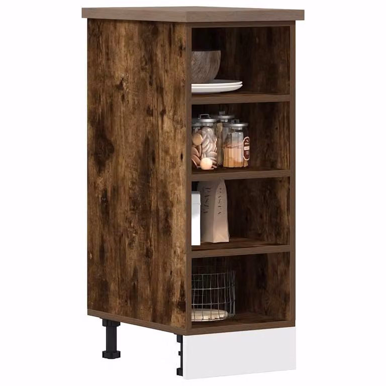 Armadio inferiore da cucina vidaXL Riga Rovere Fumo, L/P/H: 30 x 44,5 x 81,5 cm
