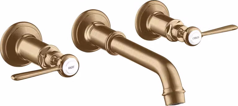 hansgrohe AXOR MONTREUX mitigeur lavabo 3 trous encastré, montage mural, béqu'illes, 16534140, 16534140