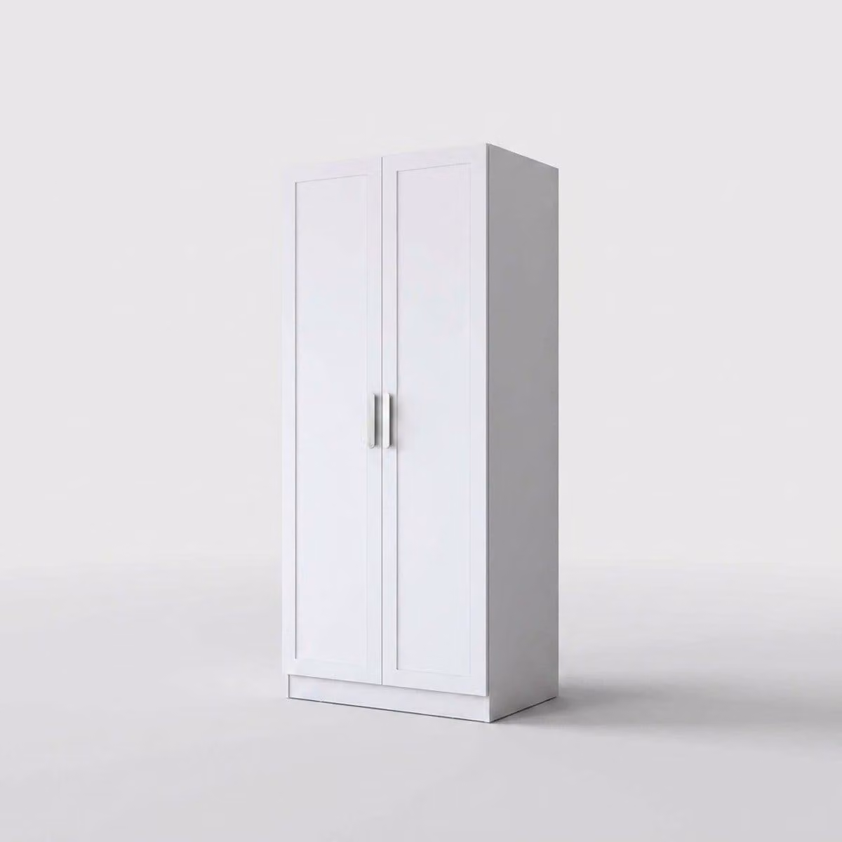 Armadio con 2 ante e ripiani, versatile