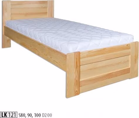 Bett Holz Massive Schlafzimmer Betten 100x200cm Einzelbett Massivmöbel Möbel