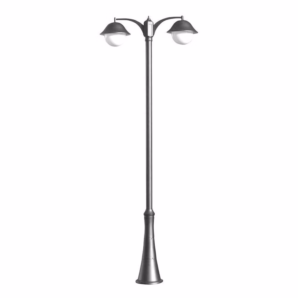 Lanterna da strada / parco 310 cm 2xE27 nero IP43 SU-MA Prince OGMW 2 O-BD