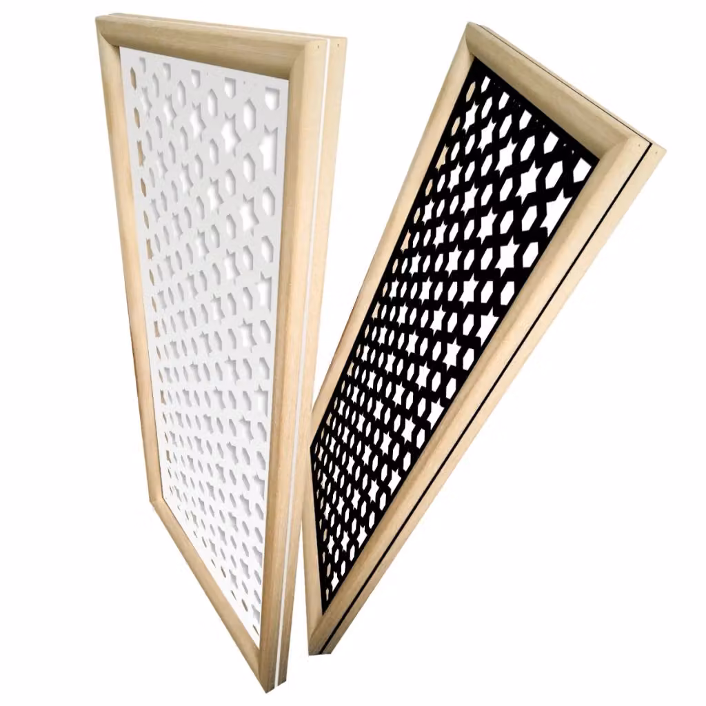 Moduli Decorativi Signorbit POPSTAR in Legno e PVC, Design Moderno Geometrico, Colore Nero, L: 73 cm, H: 148 cm – 2