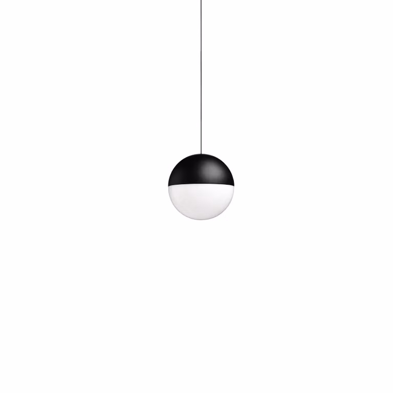 Flos - String Light - Sphere head - 12mt cable - Lampada a sospensione - Nero