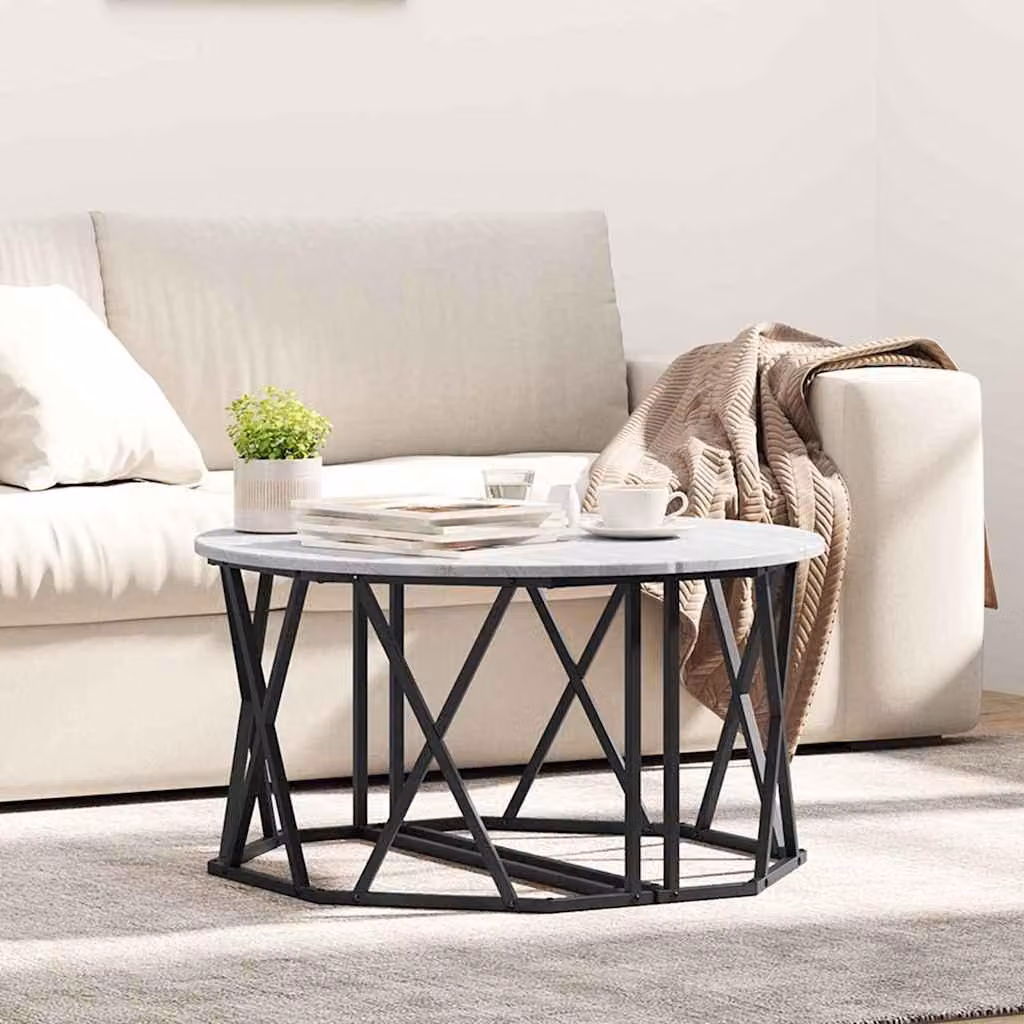 Maison Exclusive - Tavolino Sonoma grigio, 80 x 80 x 42 cm