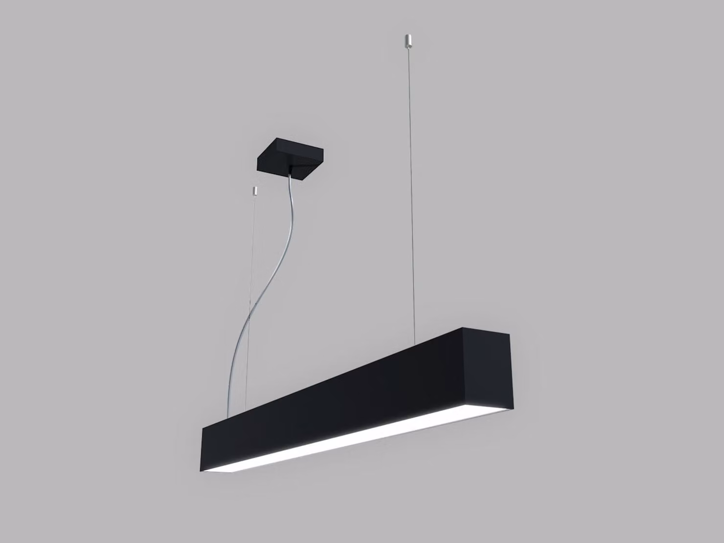 Apparecchio a sospensione LED2 LINO II P-Z CRI90, Variante: LINO II P-Z, 900 mm, 18-24 W, 2520-3360 lm, nero, 3CCT