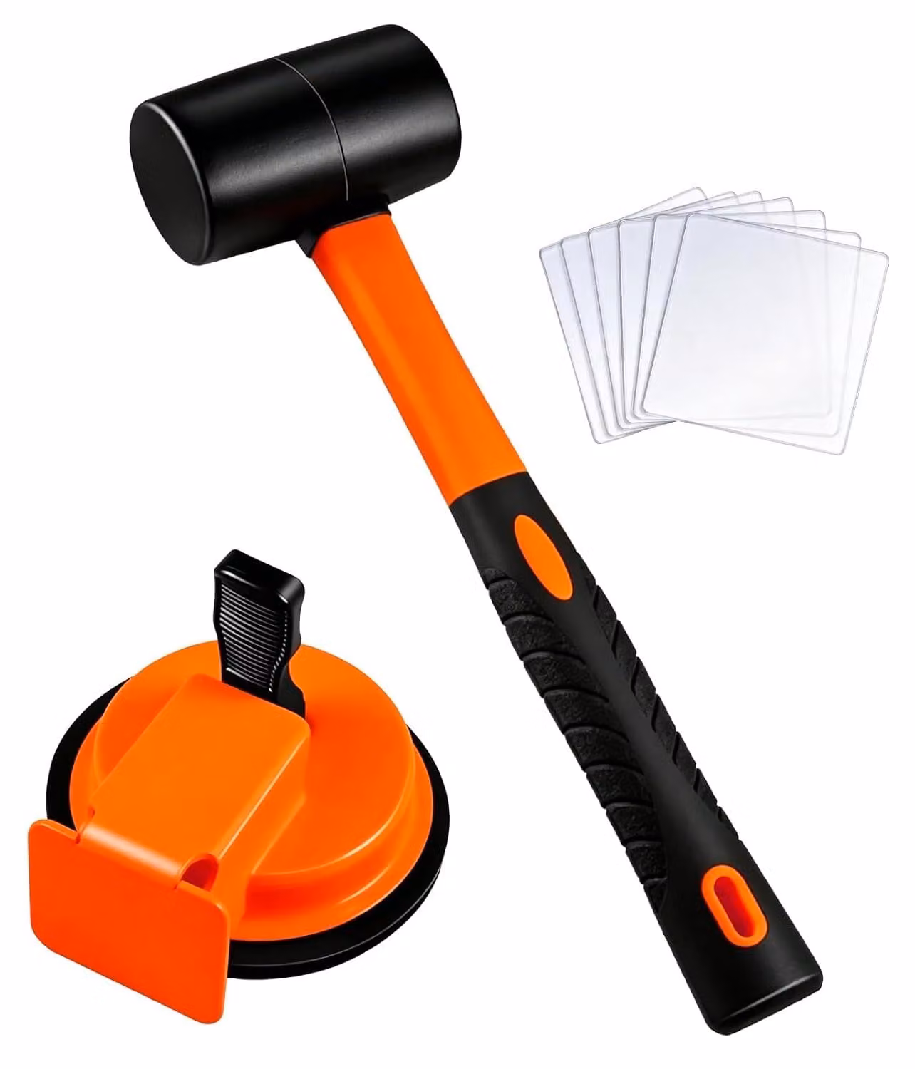Kit per la riparazione delle fughe, utensile in lega di alluminio, ventosa a vuoto, 6 cuscinetti adesivi, per la cura dei pavimenti