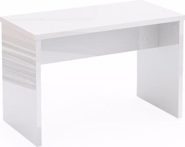 Panca Vicco Viola Bianco 90 cm per tavolo da toeletta, Model 20973