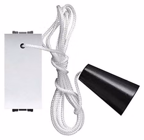 PULSANTE UNIPOLARE A TIRANTE 'MYLIFE' 16A 250V 1P/NO - Grigio