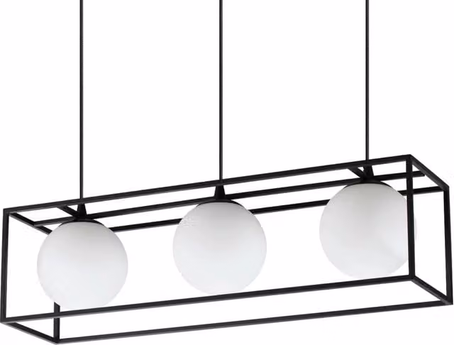 Lampadario A Sospensione Contemporaneo Lingotto Metallo Nero E14 28W Ip20