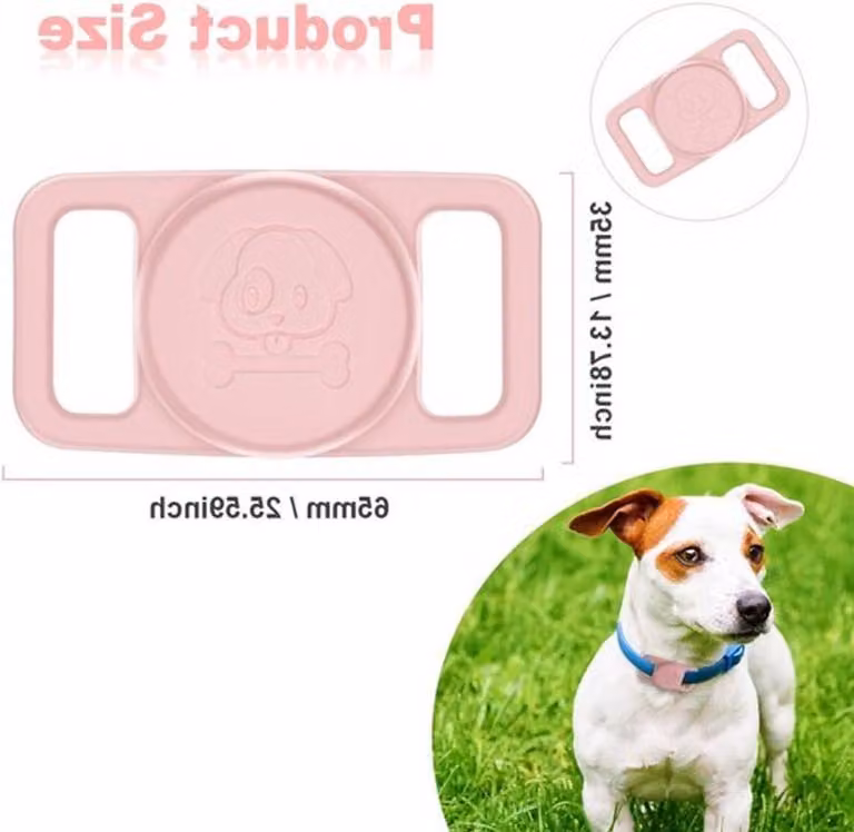 Custodia protettiva in silicone impermeabile per AirTag, adatta a collari GPS per cani e gatti, ideale per il localizzamento e il monitoraggio degli animali domestici