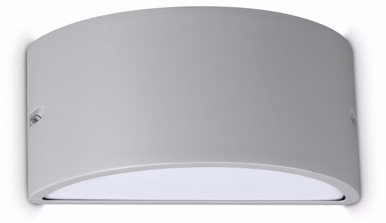 Applique REX-2 E27 Grigio IP44 Dimmerabile Alluminio Ideal Lux