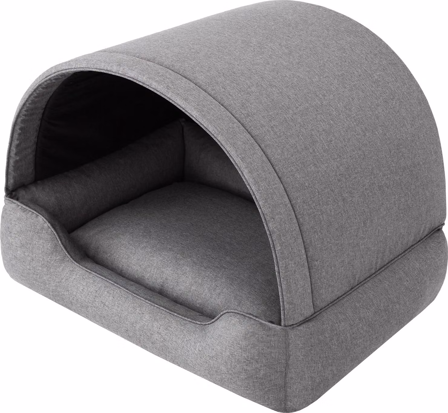 Lettino per cani, casetta per cani in tessuto, grotta per gatti, cuccia per cani, cesto per cani, sdraio per cani, posti letto, mobili per animali, divano per cani, grafite, XL: 82x58 cm