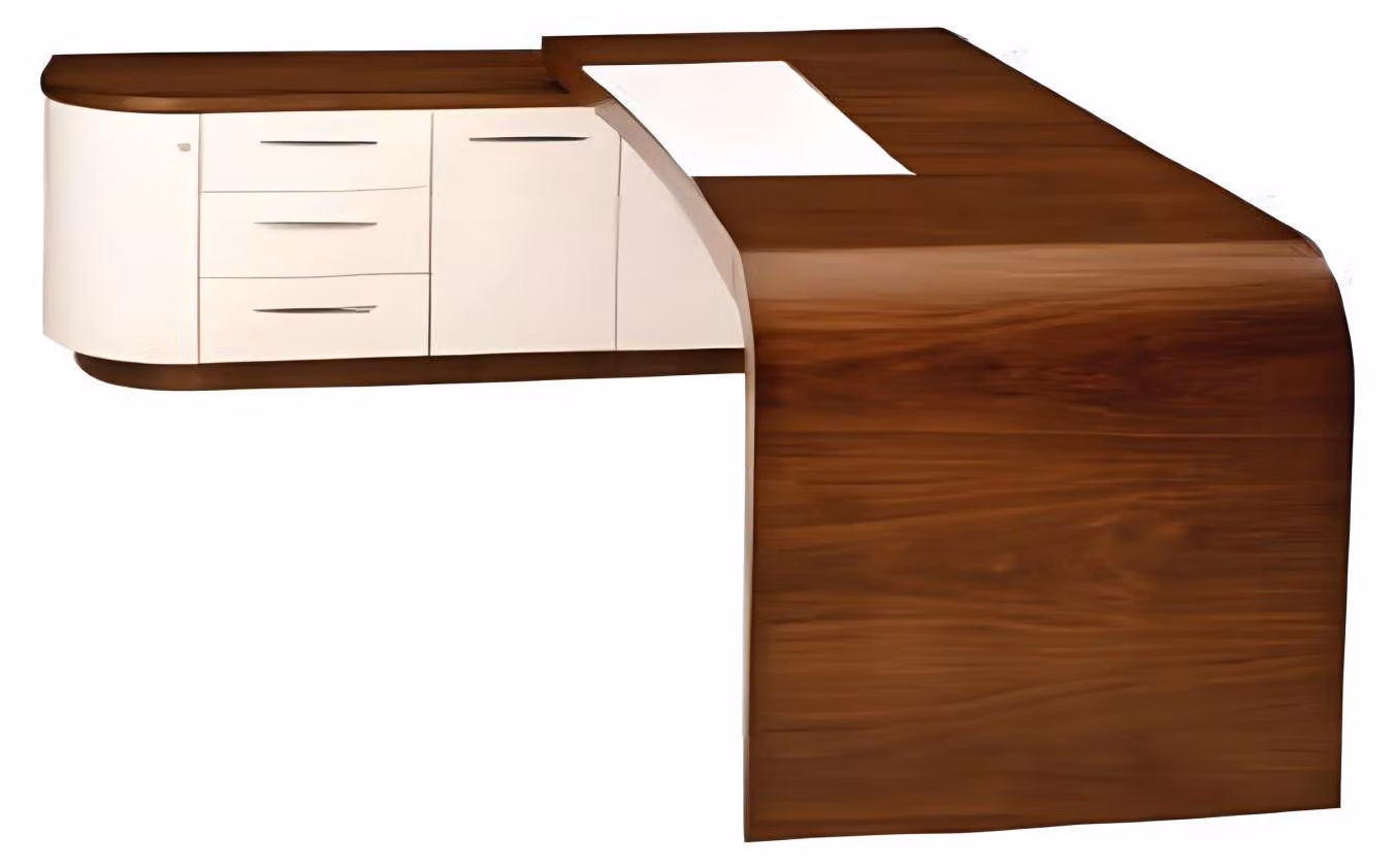 Eckschreibtisch Braun Home Office Tisch groß Chef Tische Schreibtisch Möbel