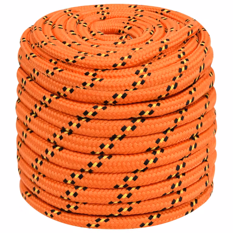 Corda multiuso vidaXL in plastica arancione da 16 mm, lunghezza 250 m