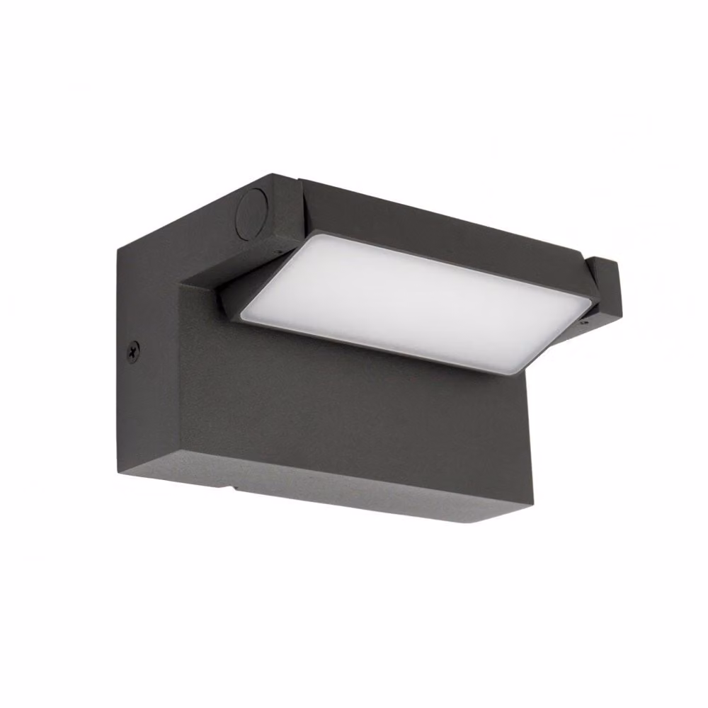 Applique da esterno a LED Rota, grigio scuro, 10 W, bianco neutro, 720 lm, alluminio, dimensioni: 7,6 x 15 x 8,5 cm, IP54, SU-MA