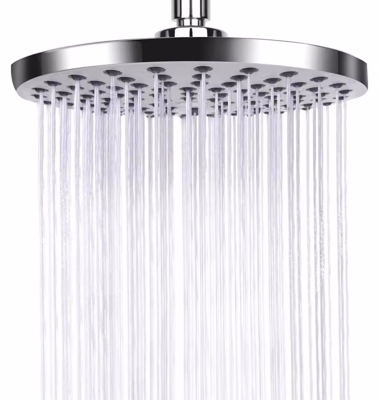 Soffione doccia - Tondo 20 cm - Acciaio inossidabile - Girevole 360 gradi