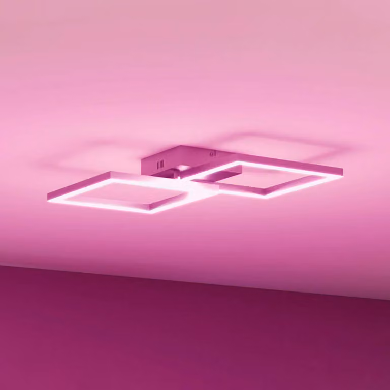 tint Plafoniera smart Cano, dimmerabile, Alluminio / Grigio / Zincato, Soggiorno / Sala da pranzo, Metallo, Moderno